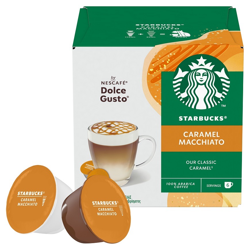 Kapsle pro espressa Starbucks Dolce Gusto® CARAMEL MACCHIATO (12 ks)