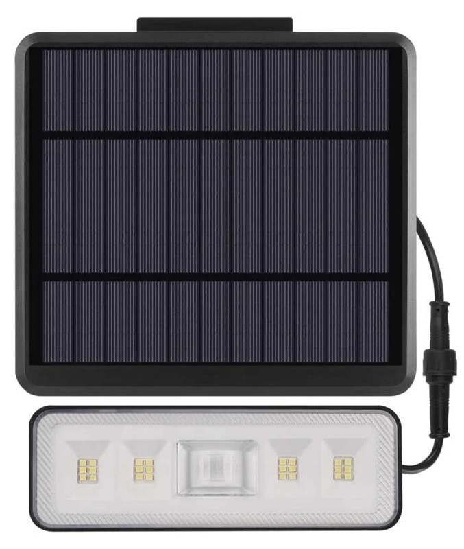 Reflektor EMOS SUNNO, 1300lm, PIR, solární, neutrální bílá černý