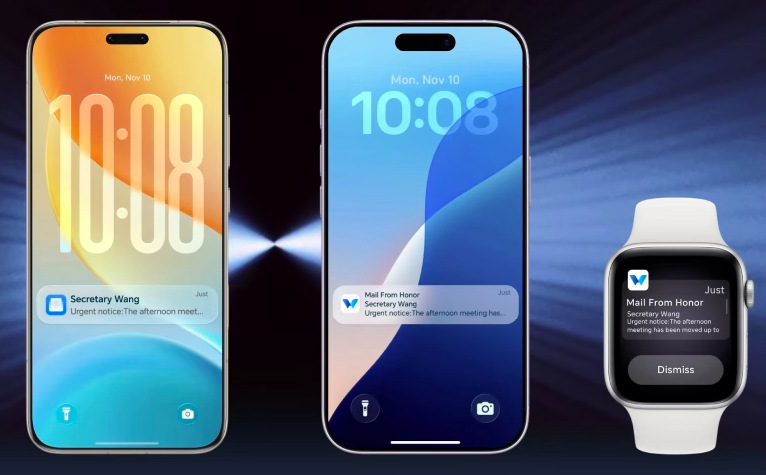 Propojení telefonu HONOR Magic8 Pro s chytrými hodinkami a synchronizace notifikací