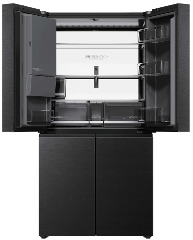 otevřená lednice Haier HCW99F18DIMB