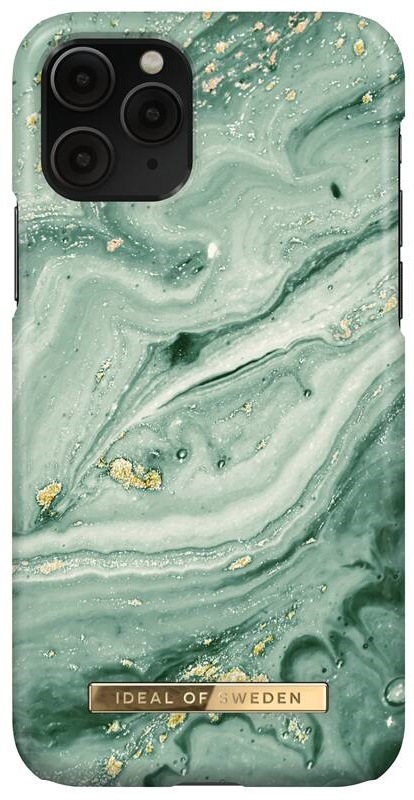 Kryt na mobil iDeal Of Sweden Fashion na Apple iPhone 11 Pro/Xs/X - Mint Swirl Marble
