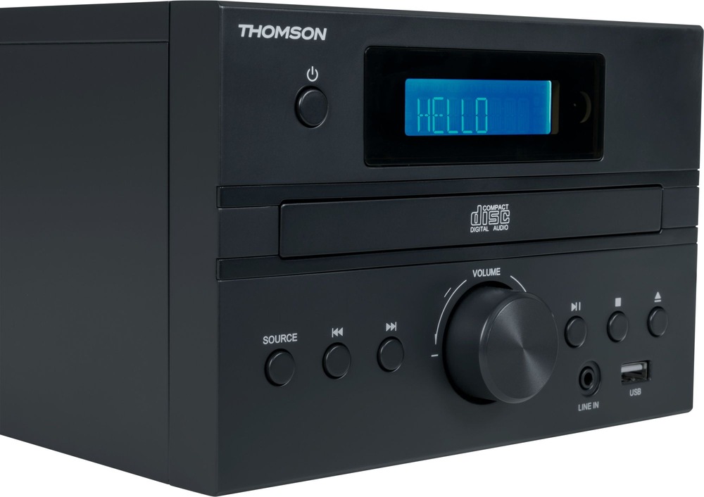 Mikrosystém Thomson MIC123BT černý/hnědý