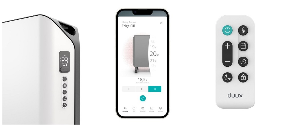 Olejový radiátor Duux DXOH20 Edge Smart bílý