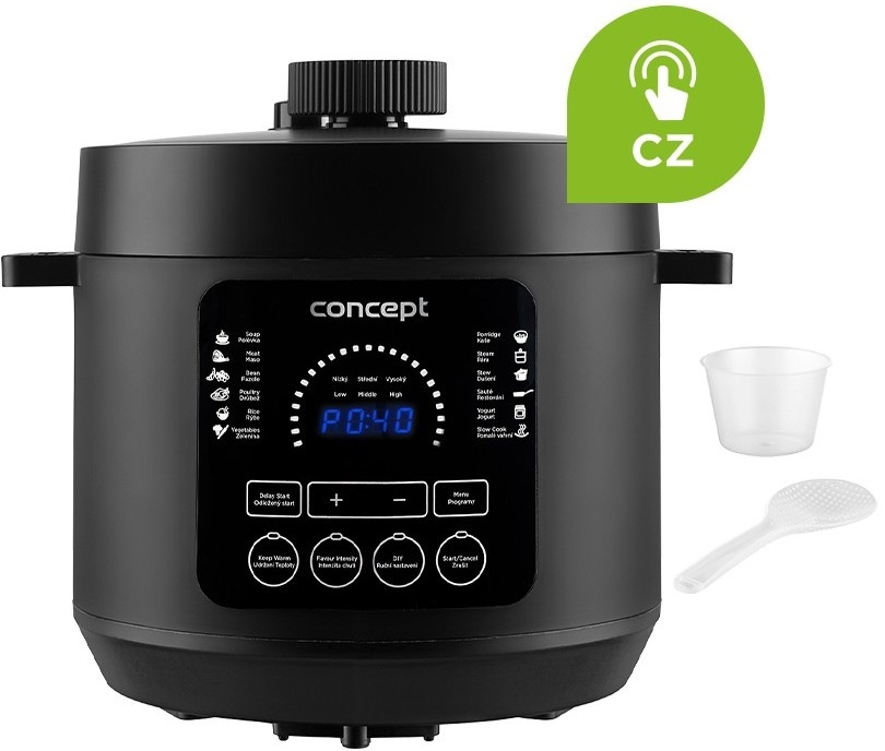 Multifunkční tlakový hrnec Concept CK6001 černý