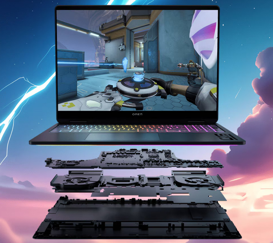 Notebook HP OMEN MAX 16-ah0002nc + Game Pass předplatné na 3 měsíce bílý