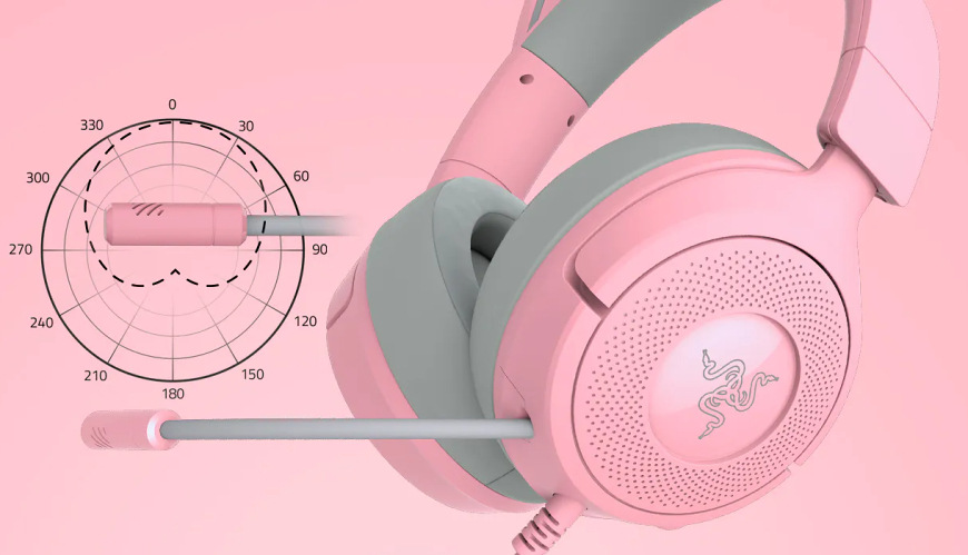 Headset Razer Kraken Kitty V3 X růžový