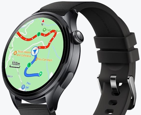Chytré hodinky Xiaomi Watch 5 zelené Chytré hodinky Xiaomi Watch 5 a mapy na displeji