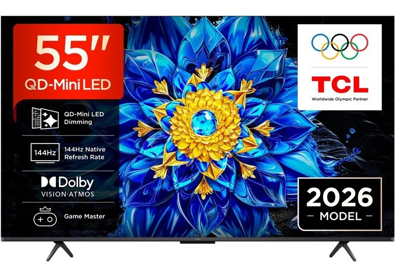 Televizor TLC 55P8L s úhlopříčkou 139 cm.