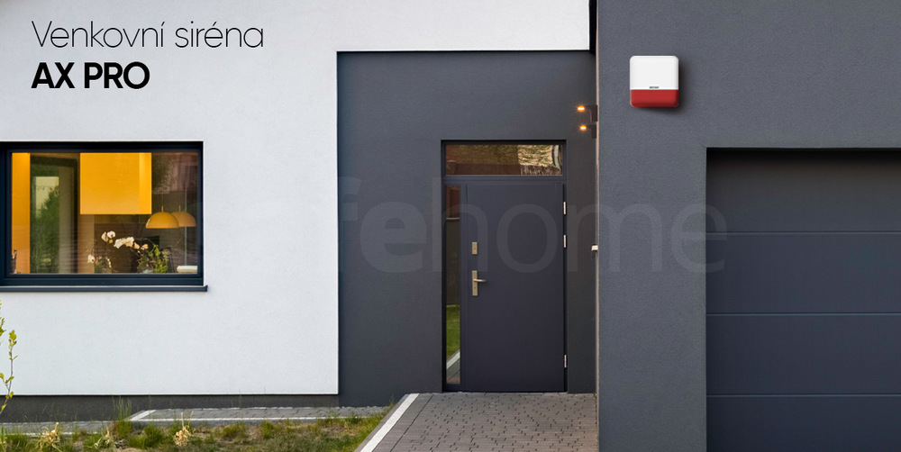 Siréna Hikvision AX PRO bezdrátová siréna venkovní, zvuková a světelná signalizace alarmu Siréna Hikvision AX PRO bezdrátová siréna venkovní, zvuková a světelná signalizace alarmu