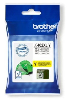 Inkoustová náplň Brother LC-462XLY, 1500 stran žlutá Inkoustová náplň Brother LC-462XLY, 1500 stran žlutá