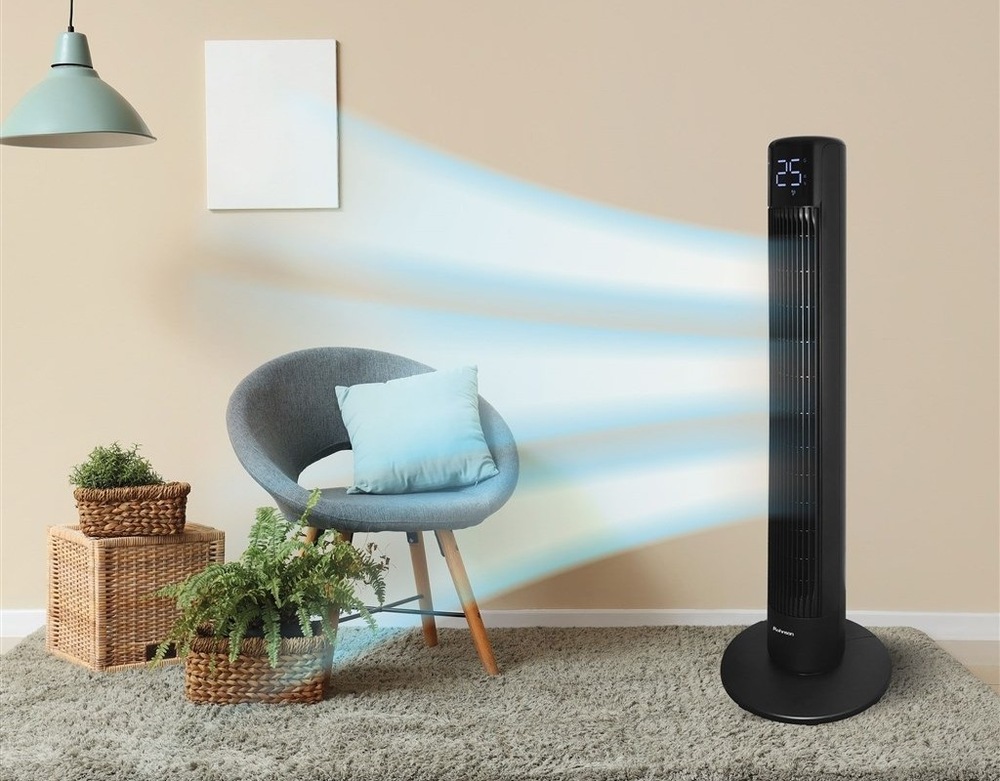 Ventilátor sloupový Rohnson R-8110 EcoFlow černý