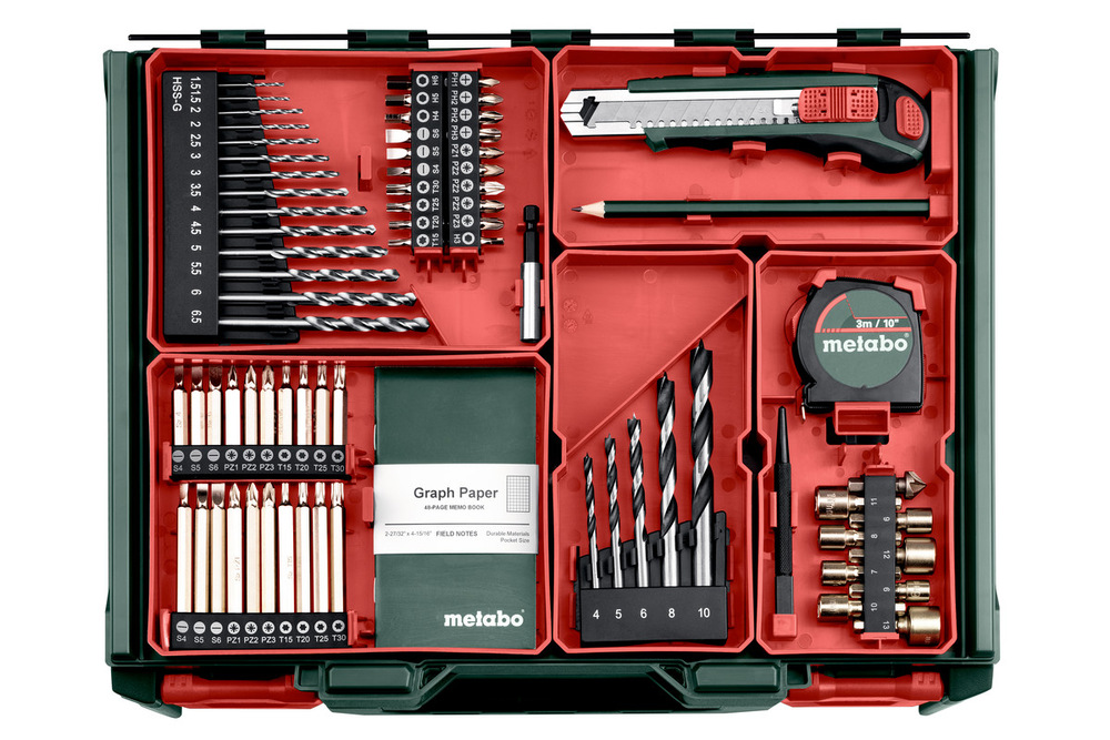 Vrtací šroubovák Metabo BS 18 L MD Set (s baterií) Vrtací šroubovák Metabo BS 18 L MD Set (s baterií)