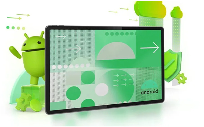 Dotykový tablet Lenovo Idea Tab Plus 8 GB / 256 GB + dotykové pero tmavě šedý Obrázek Androidu na tabletu Lenovo Tab