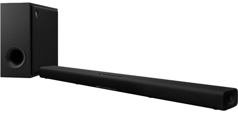 Soundbar Yamaha True X Surround 50A (set) černý soundbar yamaha true x surround 50a s bezdrátovým subwooferem v minimalistickém černém designu