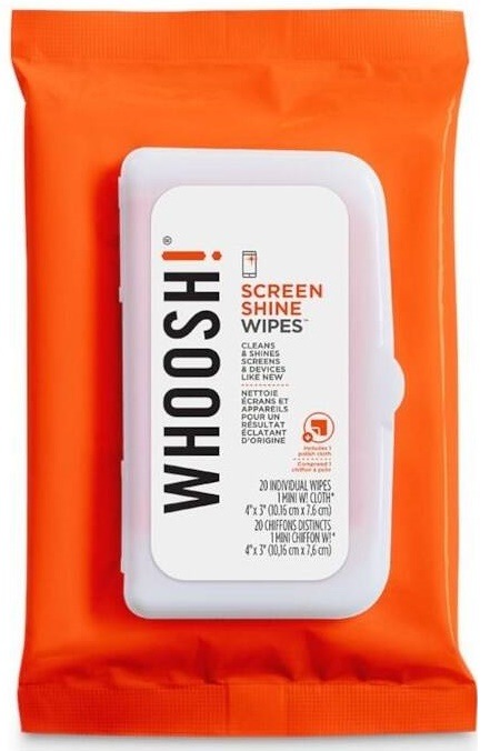 Čistící ubrousky WHOOSH Screen Shine – 20 ks