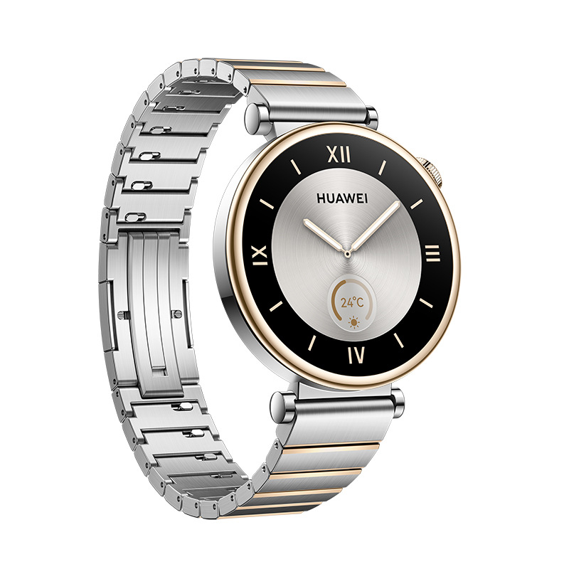 Chytré hodinky Huawei Watch GT 4 41 mm - Silver + Stainless Steel Strap