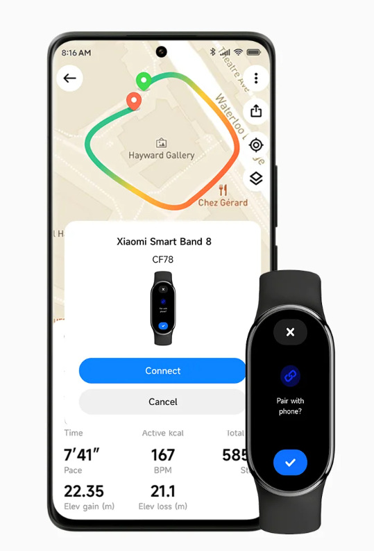 Fitness náramek Xiaomi Smart Band 8 černý