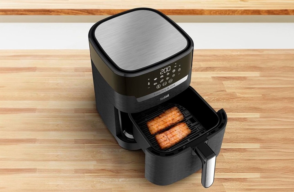 Fritéza horkovzdušná Tefal EY505815 Easy Fry&Grill 2v1 černá Fritéza horkovzdušná Tefal EY505815 Easy Fry&Grill 2v1 černá