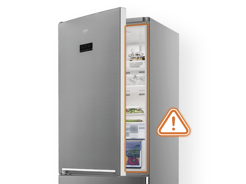 Chladnička kombinovaná Beko B3RCNE564HXB, NoFrost, signalizace otevřených dveří