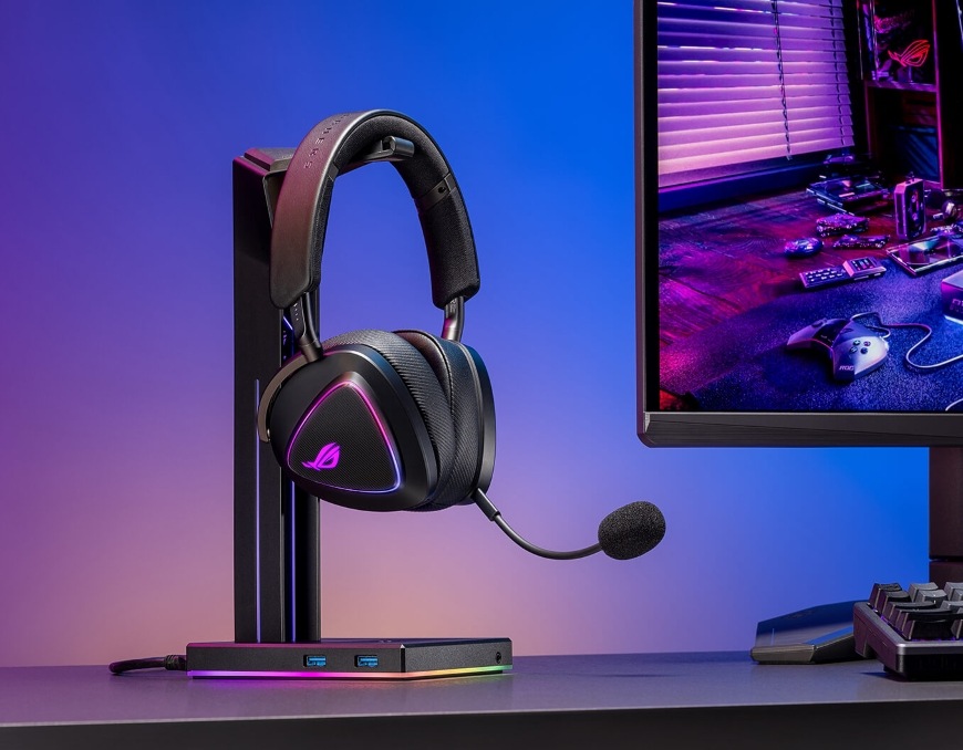 Asus ROG DELTA II, ARGB, bílá