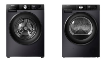 Set Hisense pračka WF3S8043BB3 + sušička DH3S802BB3