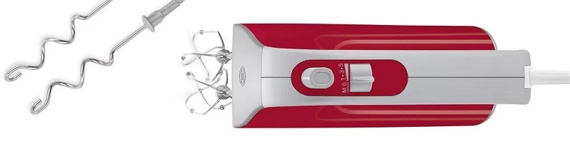 Ruční šlehač Bosch MFQ40303 stříbrný/červený