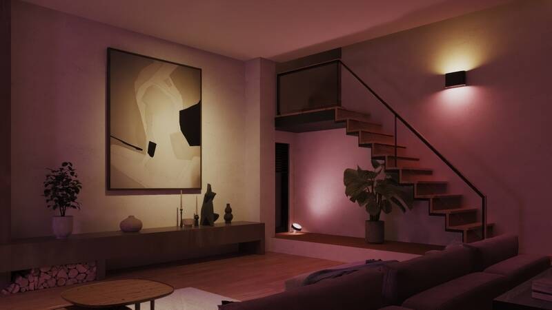 Nástěnné svítidlo Philips Hue Dymera černé
