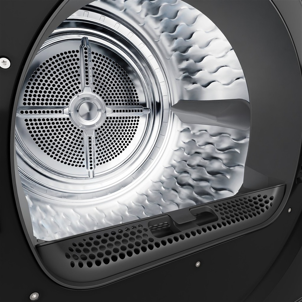 Sušička prádla Gorenje G400 DG48DB NatureDry černá Sušička Gorenje DG48DB NatureDry nerezový buben detail