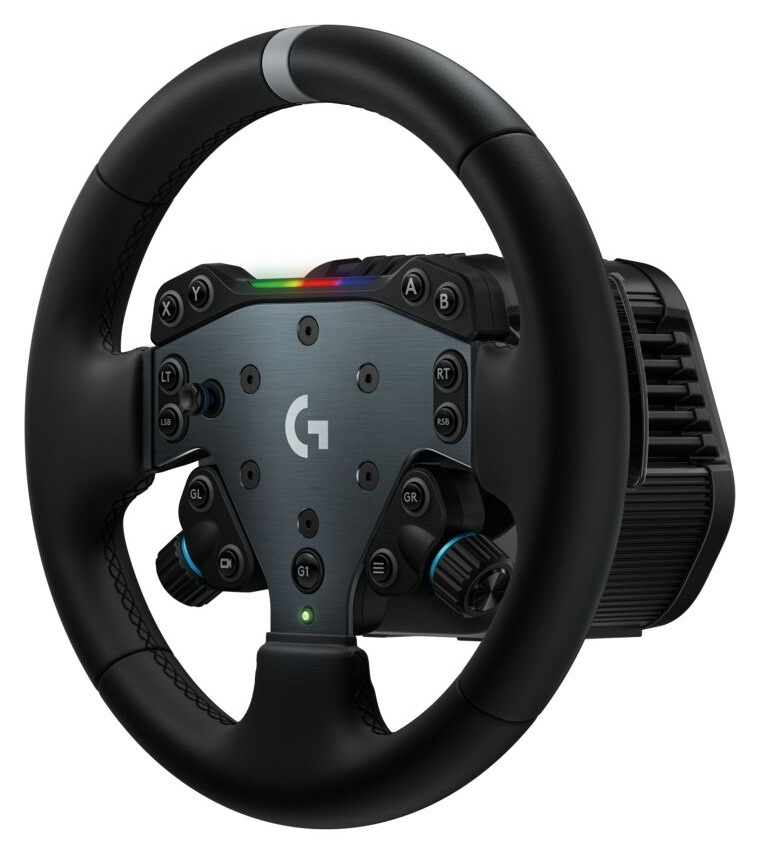 Volant Logitech RS50 System - PC černý Volant Logitech RS50 System s kruhovým věncem, ovládacími prvky a RGB indikátorem