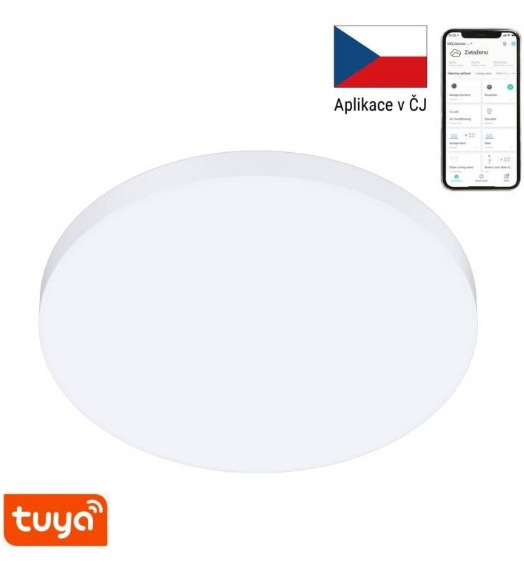 Stropní svítidlo IMMAX NEO PLANO SMART D60cm 40W 3200lm Zigbee 3.0 bílé Immax Neo Plano