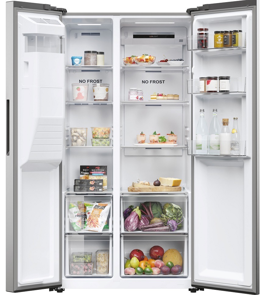 Americká lednice Haier HSR5918DIMP nerez