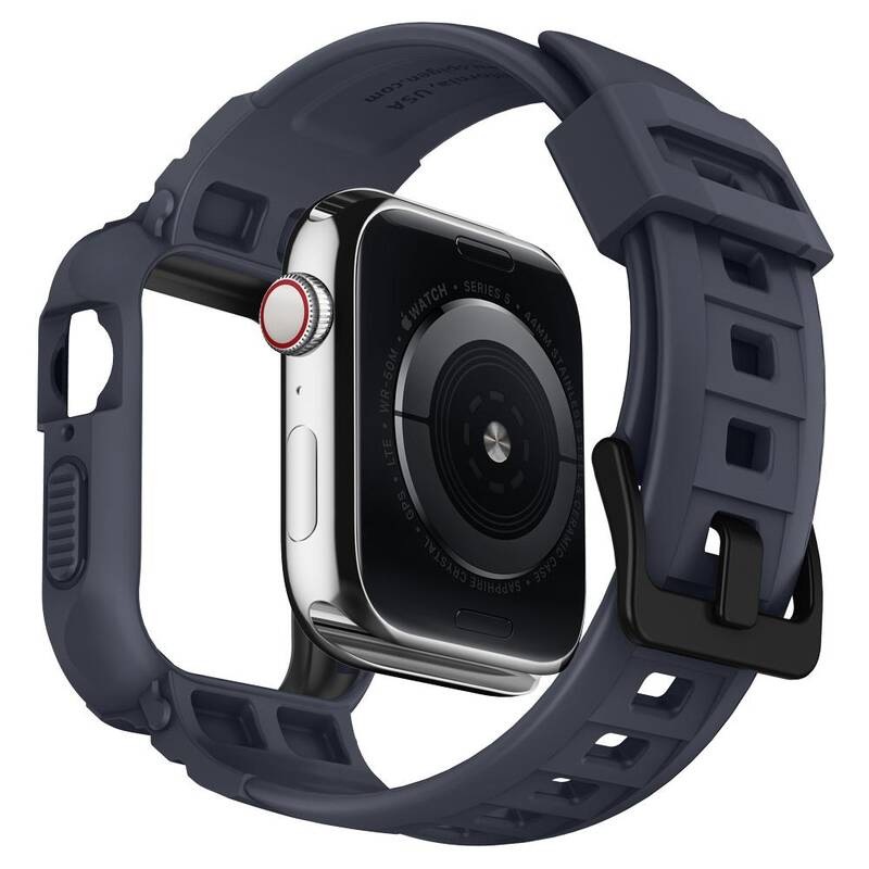 Řemínek Spigen Rugged Armor Pro na Apple Watch 44/45 mm šedý Řemínek Spigen Rugged Armor Pro na Apple Watch 44/45 mm šedý