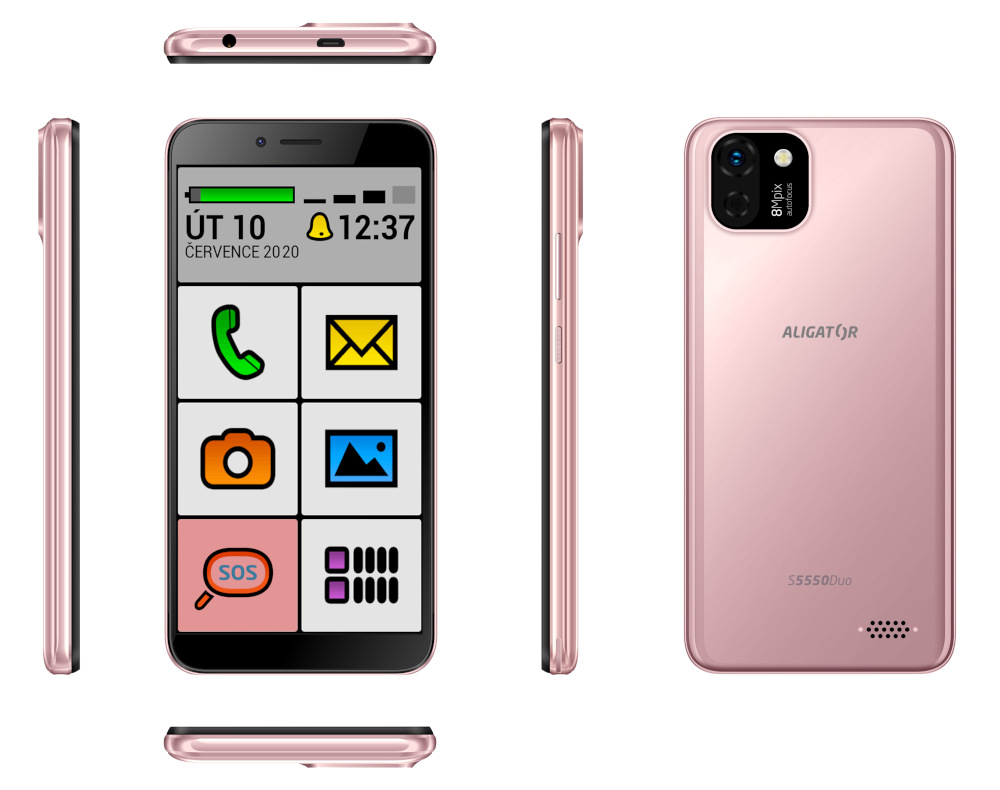 Mobilní telefon Aligator S5550 Senior modrý Mobilní telefon Aligator S5550 Senior modrý
