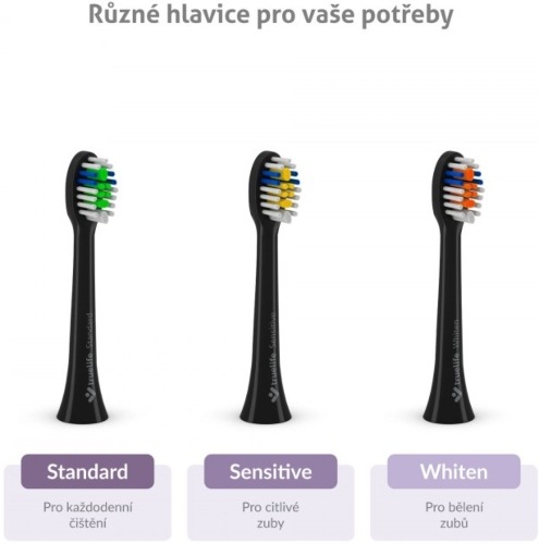 Zubní kartáček TrueLife SonicBrush Compact Black černý TrueLife SonicBrush Compact Black, černá