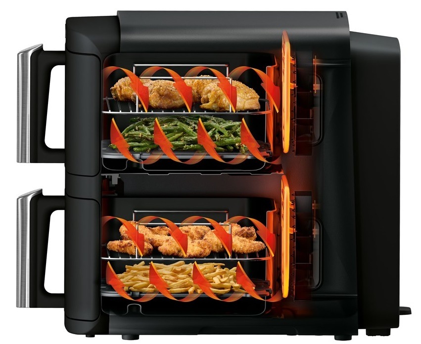 Fritéza horkovzdušná Ninja SL300EU Foodie Double Stack 7,6 l černá NJASL300EU_04