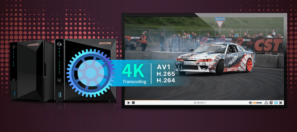 Datové úložiště (NAS) Asustor Drivestor 4 Pro Gen2 černé