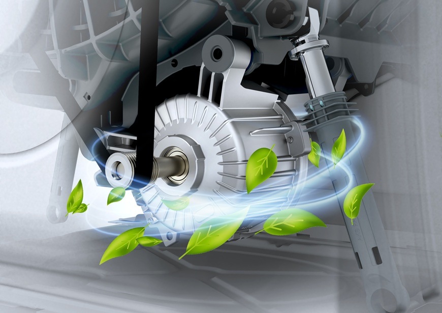 Výkonný invertorový motor PowerDrive v sušičce Gorenje D2HNE9C.