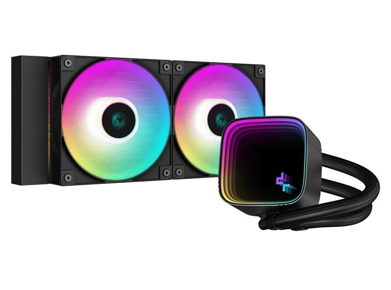 Chladič DeepCool LS520 SE, černá barva.