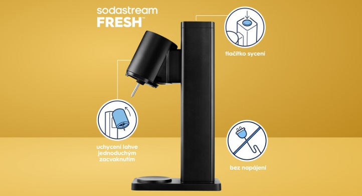 Výrobník sodové vody SodaStream FRESH White bílý Výrobník sodové vody SodaStream FRESH White bílý