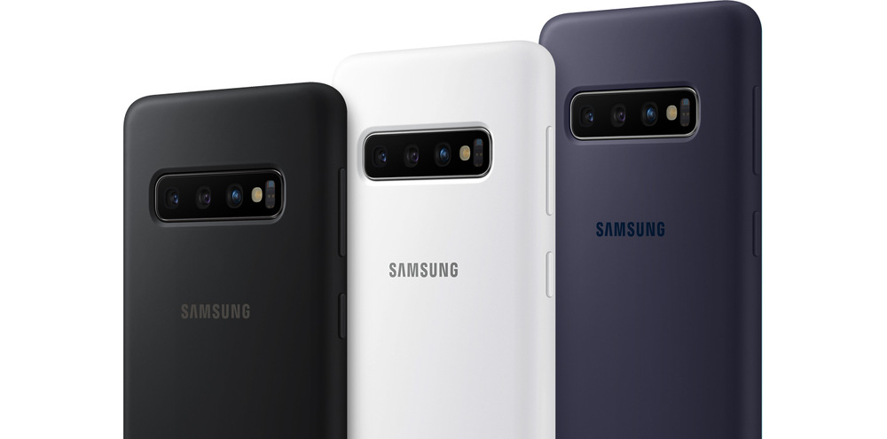 Kryt na mobil Samsung Silicon Cover na Galaxy S10+ černý Kryt na mobil Samsung Silicon Cover na Galaxy S10+ černý