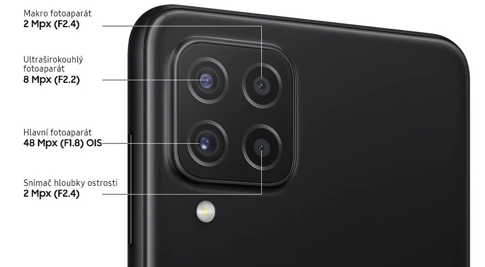 Mobilní telefon Samsung Galaxy A22 64 GB bílý