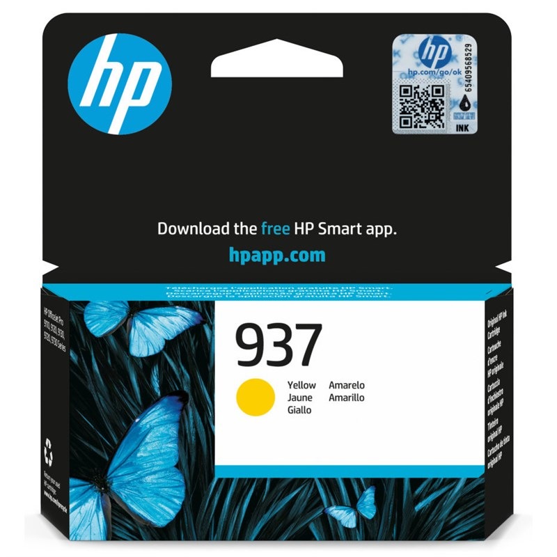 Inkoustová náplň HP 937, 800 stran žlutá