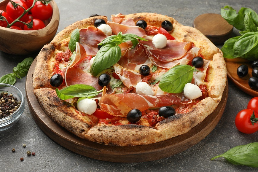 Vestavná trouba Mora VT544DB, černá, program Pizza
