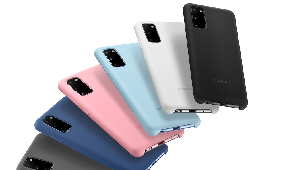 Kryt na mobil Samsung Silicon Cover na Galaxy S20 černý Kryt na mobil Samsung Silicon Cover na Galaxy S20 černý