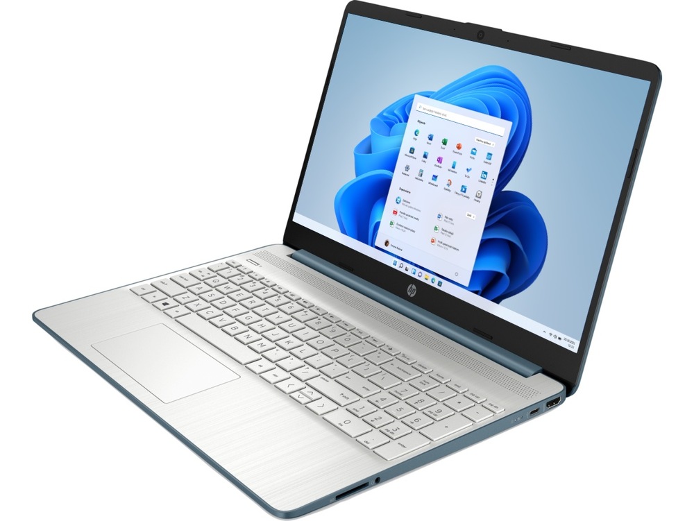 Notebook HP 15s-fq5682nc stříbrný/modrý Notebook HP 15s-fq5682nc stříbrný/modrý
