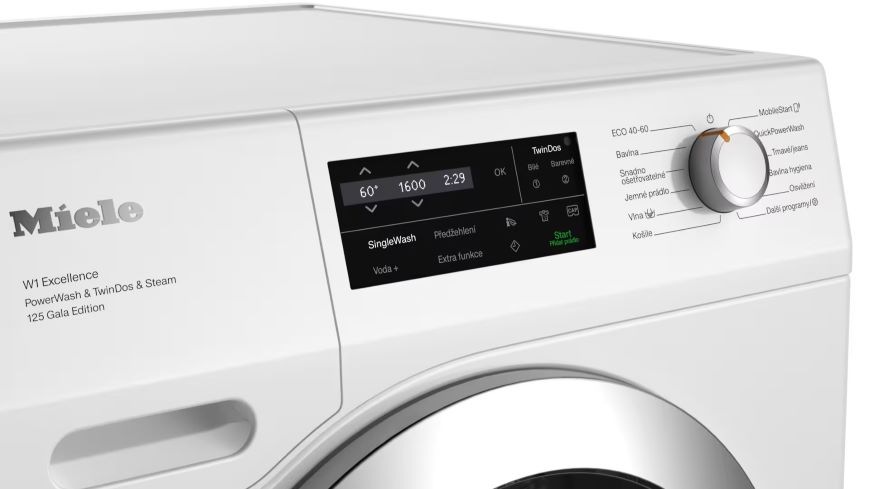 Pračka Miele WEI 895 WCS TwinDos bílá Pračka Miele WEI 895 WCS TwinDos bílá