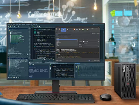 Stolní počítač Lenovo ThinkStation P3 Ultra SFF Gen 2 černý Lenovo ThinkStation P3 Ultra SFF Gen 2 šetří prostor díky pouze 3,9 šasi