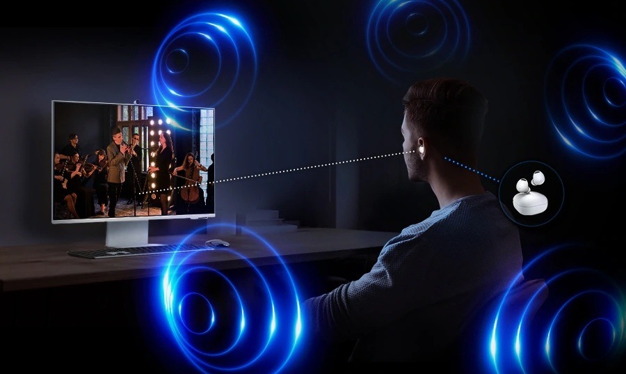 Režim 360 Audio nechá vyniknout zvuk na maximum