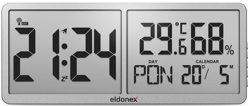 Nástěnné hodiny Eldonex TimeCheck ECL-1110 s vyklápěcím stojánkem