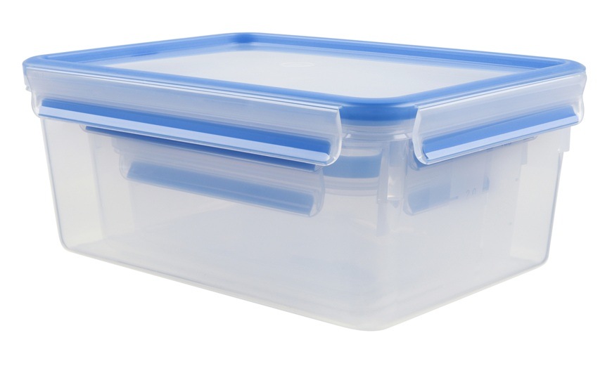 Sada potravinových dóz Tefal Master Seal Fresh N1033010 plast Jedna z dóz se zavřeným víkem.